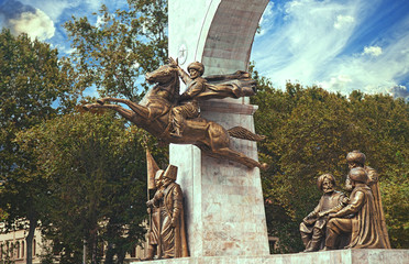 The monument to Sultan Mehmed II