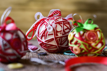 handmade christmas balls