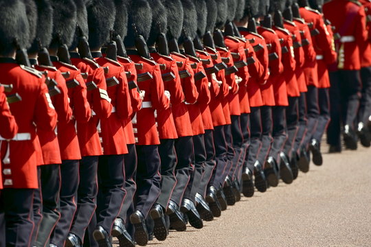 Foot Guards of the Household Division at Military Parade parade, London, UK