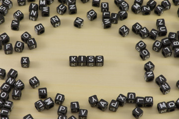 The concept of the word kiss