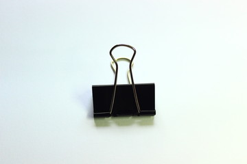 binder clips isolated on white background