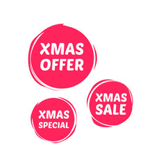 Christmas Offer, Sale & Special Labels