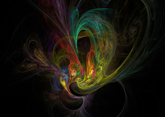 Fototapeta premium Fractal. Abstract background element