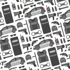 Police seamless pattern