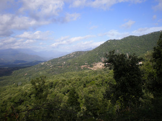 Fototapeta na wymiar Mountain Range in Corsica