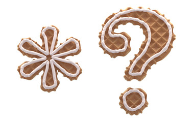 Font. Waffles with cream.
