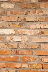 old brick wall with a textured surface