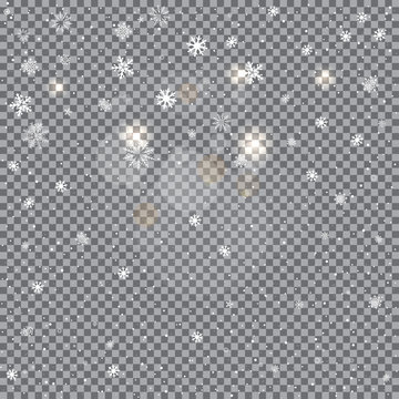 winter snow transparent backdrop