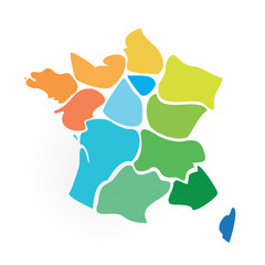 13 regionów Francji - 130391629