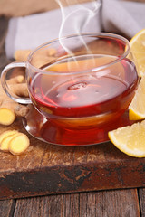 ginger and lemon tea