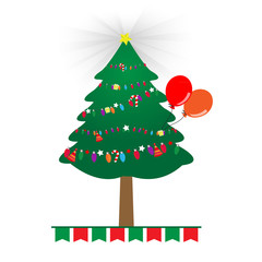 Christmas tree vector