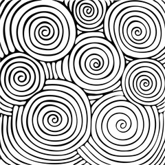 Abstract background with doodle style, zen tangle for you design