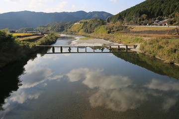 高知県　若井沈下橋