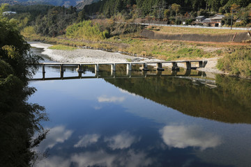 高知県　若井沈下橋