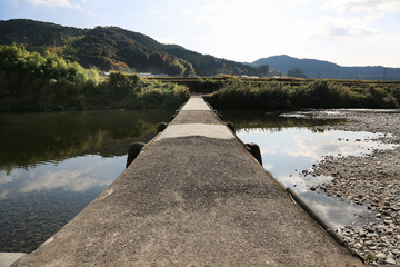 高知県　若井沈下橋