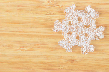 Decorative plastic snowflake