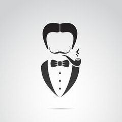 Gentleman vector icon.
