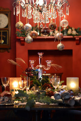 Christmas dining table