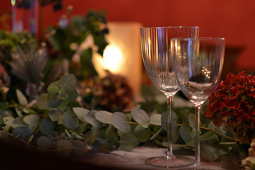Christmas dining table
