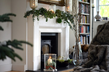 Christmas fireplace