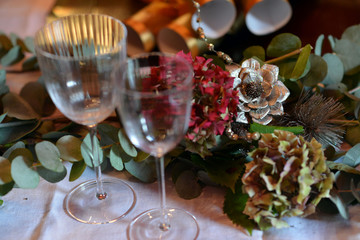 Christmas dining table