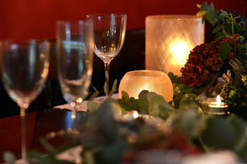 Christmas dining table