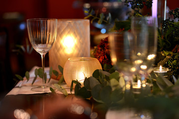 Christmas dining table