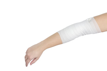 Compression bandage to inflammation.