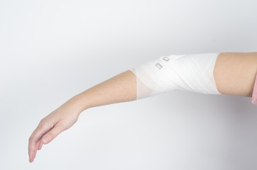 Compression bandage to inflammation.