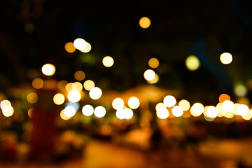 Night lights abstract bokeh background