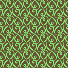 Seamless heart pattern background. Seamfree vector wallpaper.