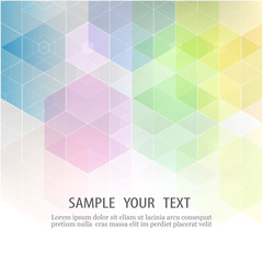 Vector Abstract geometric background. Template brochure design.