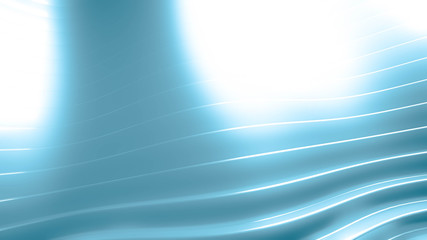 Sky-blue beautiful colorful 3d background with smooth lines and