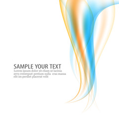 Wavy blue and green lines background