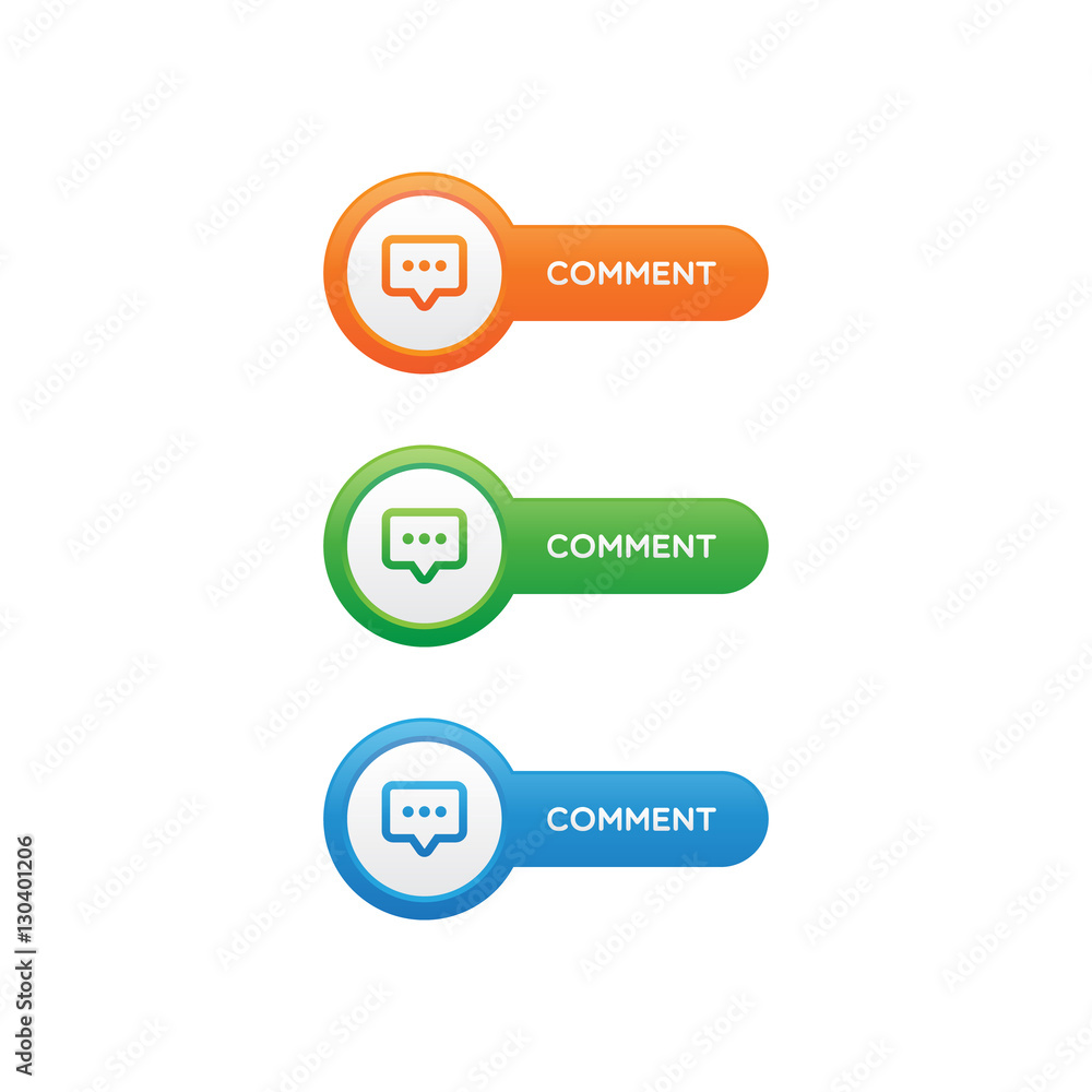 Poster rounded comment buttons