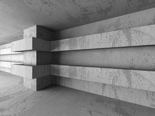 Dark concrete empty room interior architecture columns backgroun