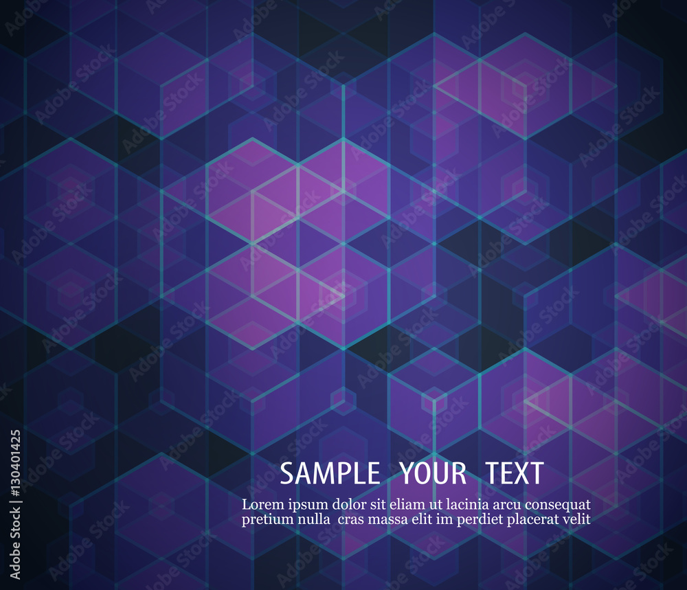 Poster a geometric design of hexagons abstract background element your eps10