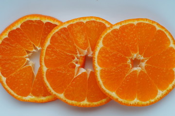 macro of ripe mandarin