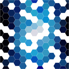 abstract background consisting of hexagons