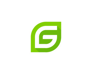 Letter G Green Logo Design Template Element
