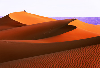 Sand dunes in Sahara Desert, Africa