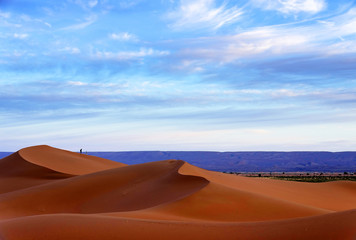 Fototapeta na wymiar Sand dunes in Sahara Desert, Africa