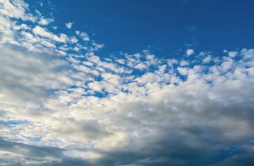 Nice clouds in blue sky