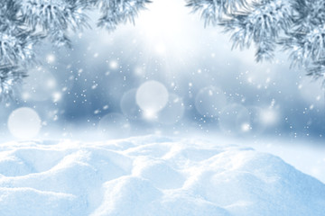 snow space and winter time 