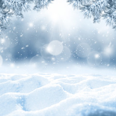 snow space and winter time 