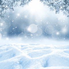 snow space and winter time 