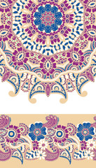 Round colorful mandala.