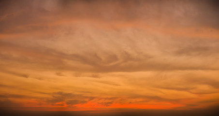 Sky color after sunset