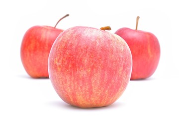 Red apple isolated on white background