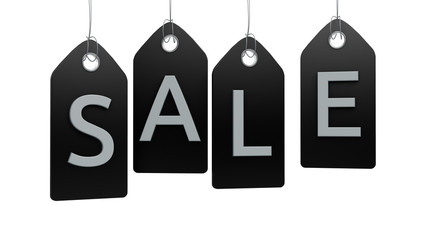 Preisschilder mit Sale, Rabatt, Prozente